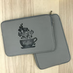 Custom laptop case grey