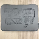 Custom laptop case grey