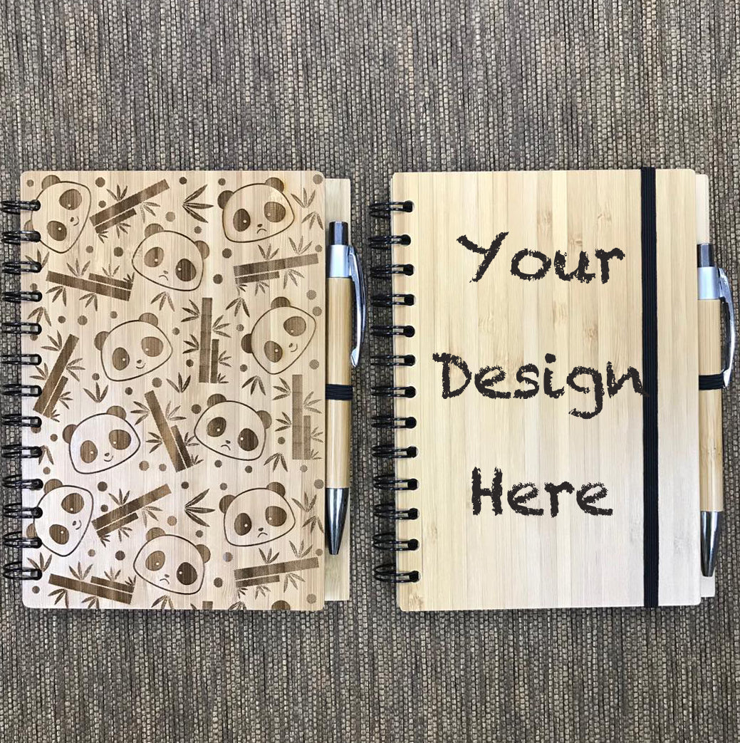 Custom bamboo notebook printing Singapore eco-friendly corporate gift by TheXstyle Pte Ltd