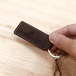 Custom Genuine Leather keychain 01