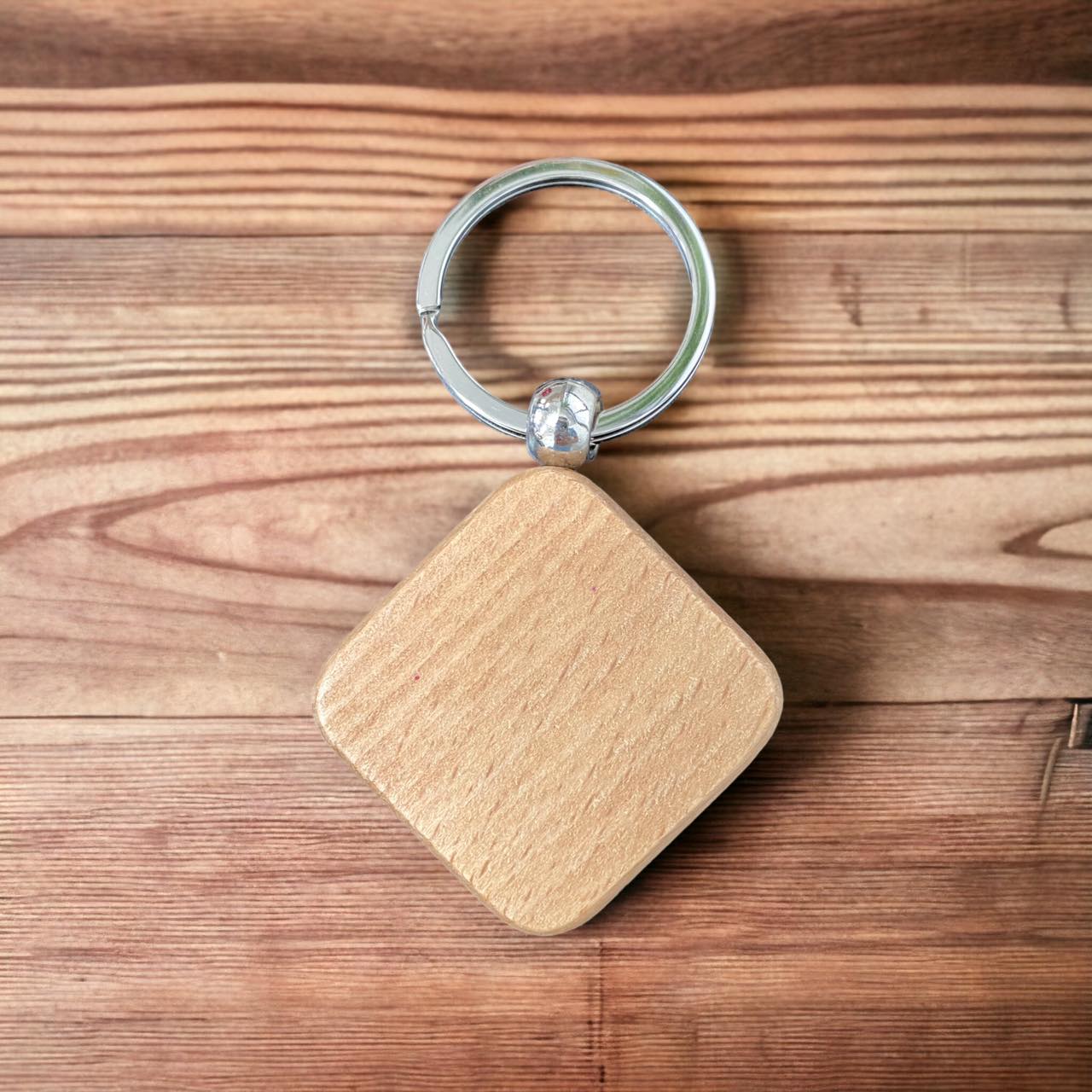 Wooden Keychain with Customised Printing – Singapore Student Souvenir