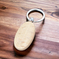 Custom Solid Wood Keychain 34