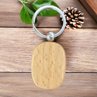 Custom Solid Wood Keychain 35