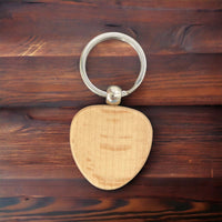 Custom Solid Wood Keychain 36