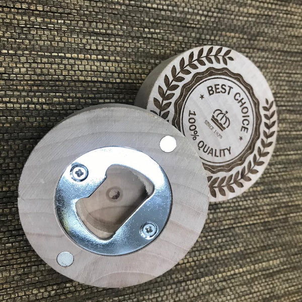 Custom Wood Fridge Magnet 01