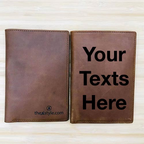 Custom Genuine Leather Passport holder 03
