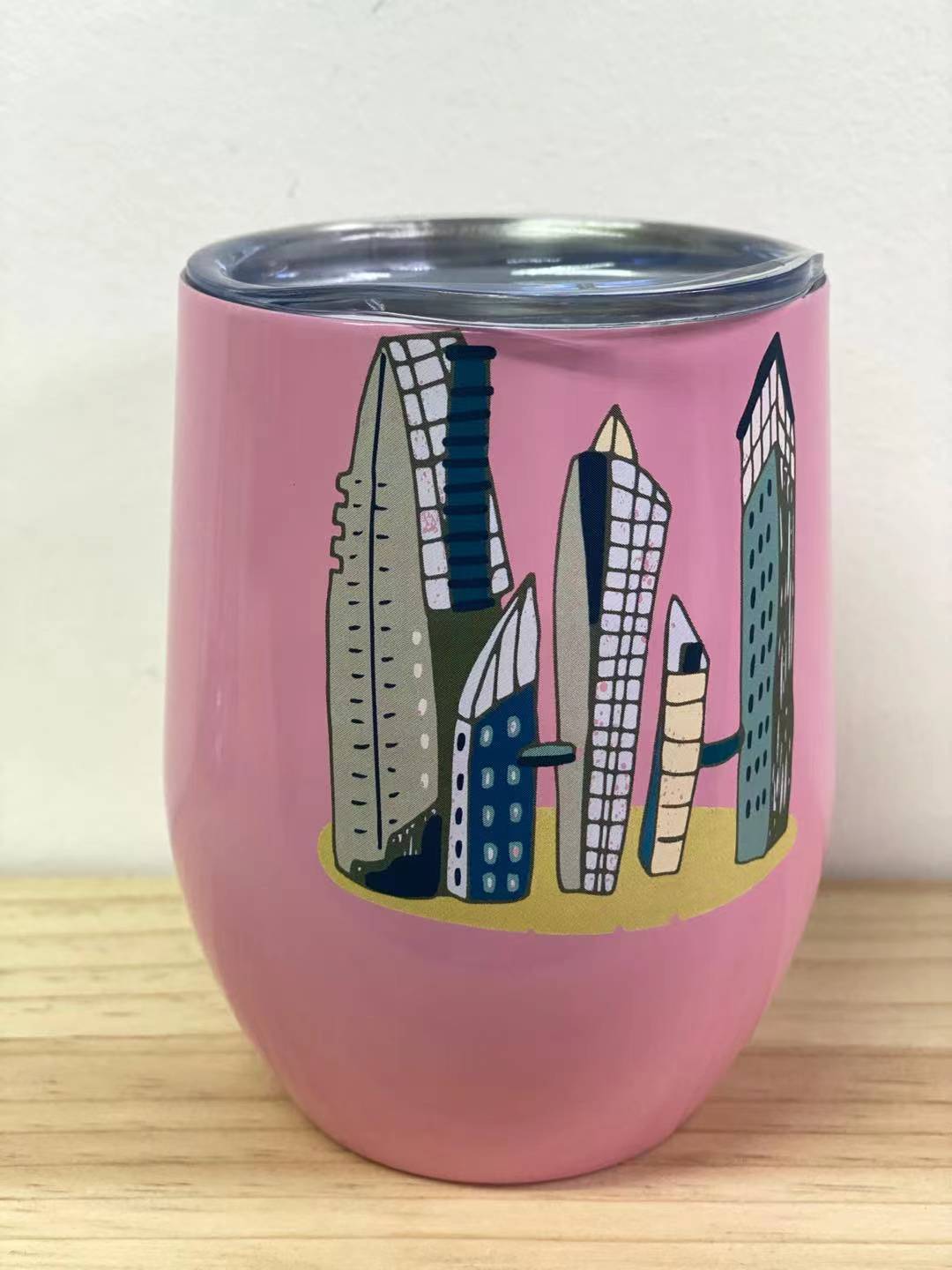 Custom Tumblers Printing 06A with company logo engraved on 500ml stainless steel vacuum insulated tumbler