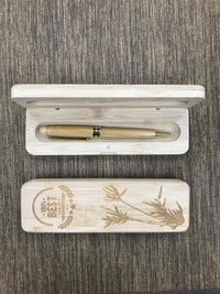 Custom Bamboo Ball Pen Printing 40