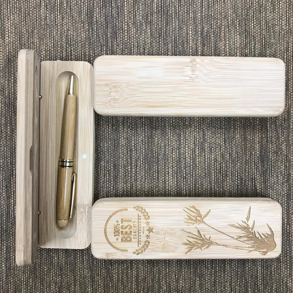 Custom Bamboo Ball Pen Printing 40