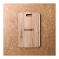 Custom Bamboo Luggage Tag 13