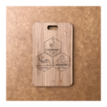 Custom Bamboo Luggage Tag 13