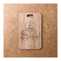 Custom Bamboo Luggage Tag 13