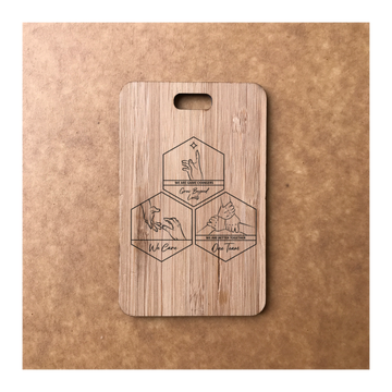 Custom Bamboo Luggage Tag 13
