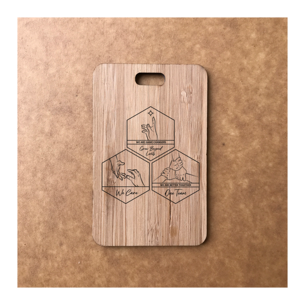 Custom Bamboo Luggage Tag 13