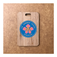 Custom Bamboo Luggage Tag 13