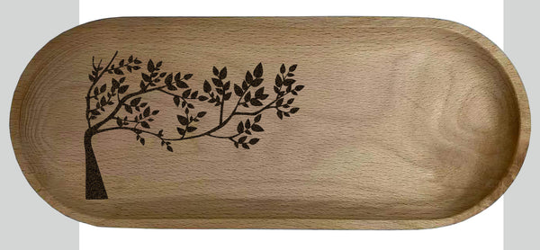 Custom solid wooden tray 16