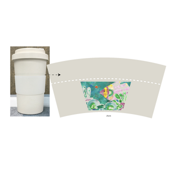 Bamboo fiber cup 02a(420 ml, Color Print)