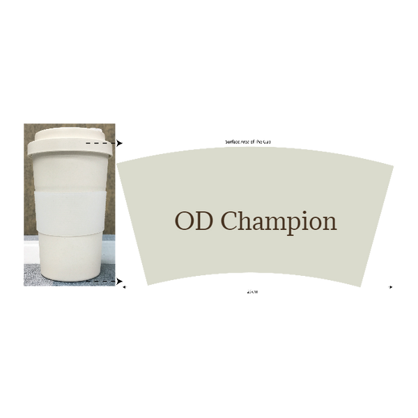Bamboo fiber cup 02(420 ml, Engraved)