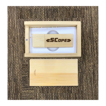 Custom Bamboo thumb drive set 01