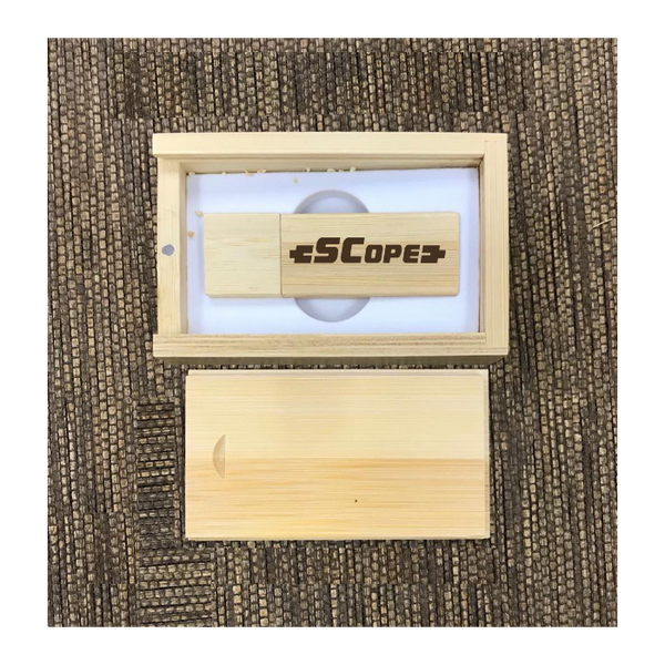 Custom Bamboo thumb drive set 01