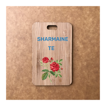 Custom Bamboo Luggage Tag 13