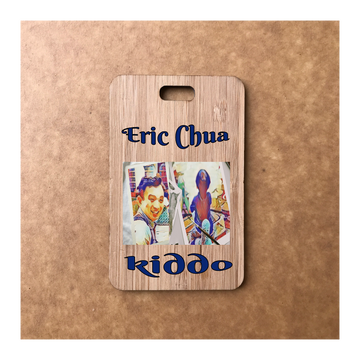 Custom Bamboo Luggage Tag 13