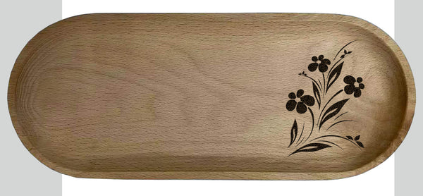 Custom solid wooden tray 16