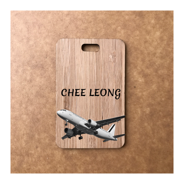Custom Bamboo Luggage Tag 13