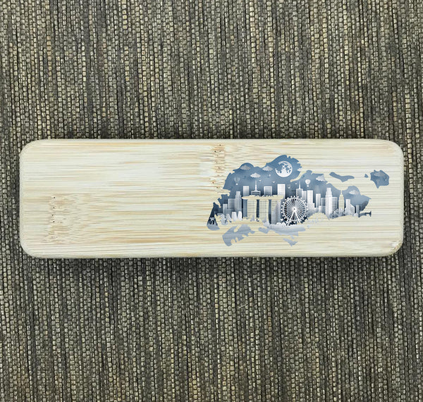 Custom Bamboo Ball Pen Printing 40