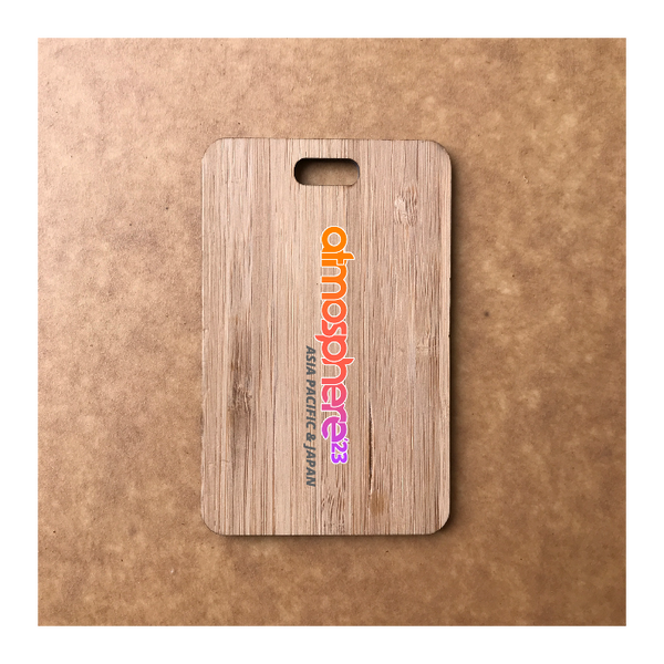 Custom Bamboo Luggage Tag 13