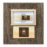 Custom Bamboo thumb drive set 01