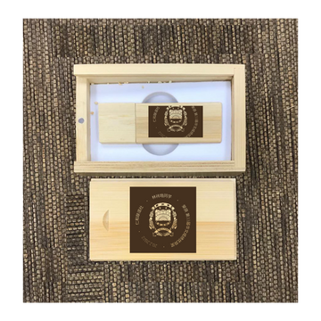 Custom Bamboo thumb drive set 01