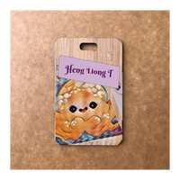 Custom Bamboo Luggage Tag 13