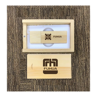 Custom Bamboo thumb drive set 01