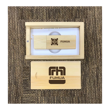 Custom Bamboo thumb drive set 01