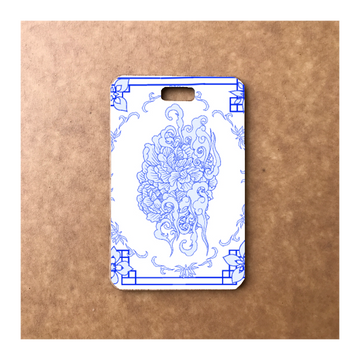 Custom Bamboo Luggage Tag 13