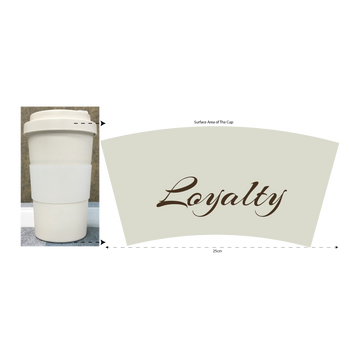 Bamboo fiber cup 02(420 ml, Engraved)