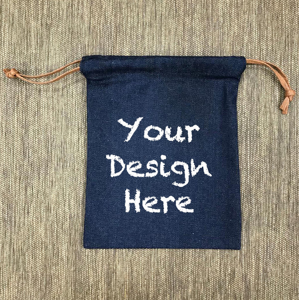 Custom Denim Drawstring Bag 103