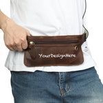 Custom Genuine Leather waist Pouch 02