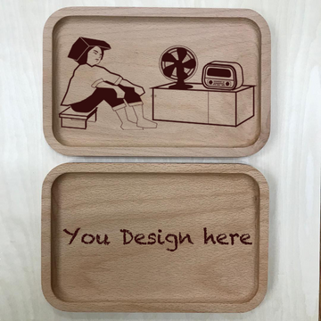 Custom solid wooden tray 08