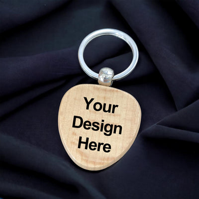 Bulk Custom Wood Keychains for Meaningful Gifting – Natural Elegance