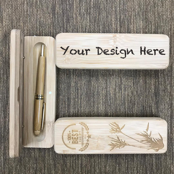 Custom Bamboo Ball Pen Printing 40