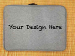 Custom laptop case 15 inch grey
