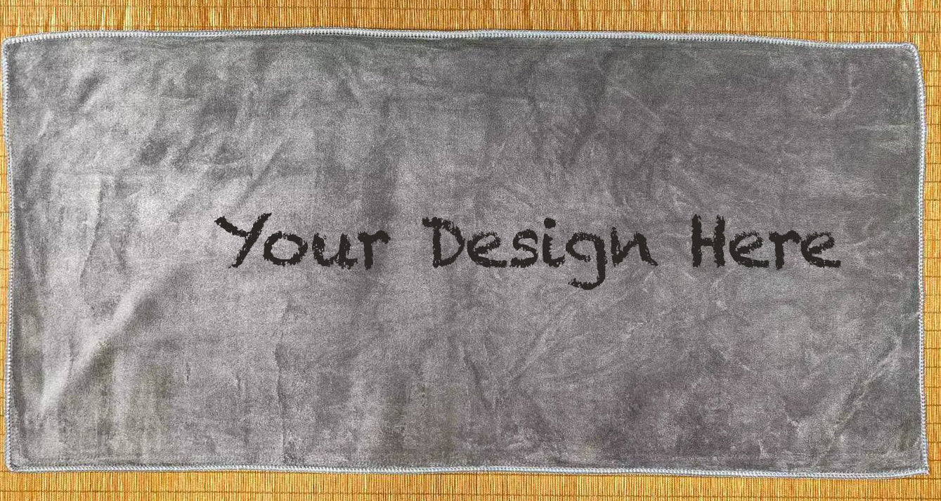 Range of custom printed corporate towels with various Singapore business logos