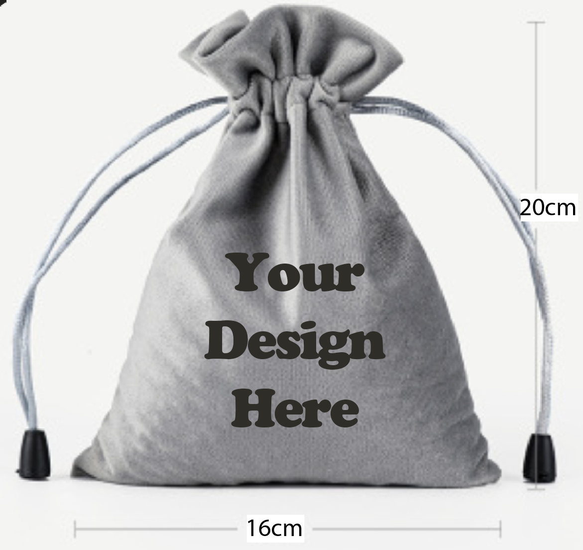 Custom velvet drawstring bags cheap