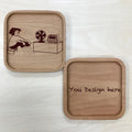 Custom Solid Wood Coaster Printing 35