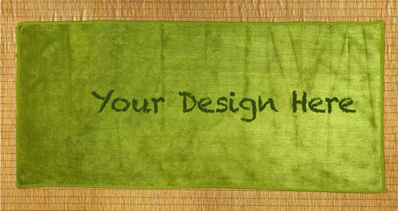 Corporate gift towels with custom logo printing for businesses and events
