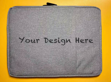 Custom laptop case 12 inch grey