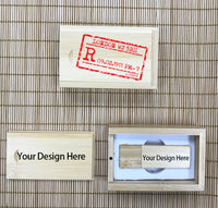 Custom Bamboo thumb drive set 01