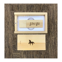 Custom Bamboo thumb drive set 01